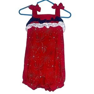Baby Girls Patriotic Romper (Ask About Twin Sets!)